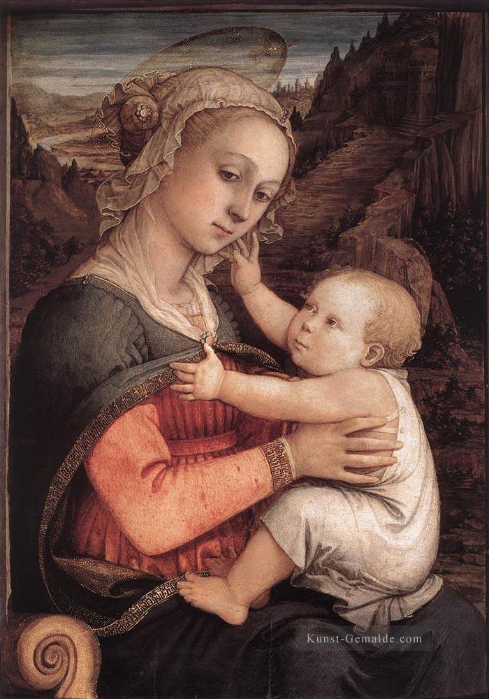 Madonna und Kind 1460 Renaissance Filippo Lippi Ölgemälde